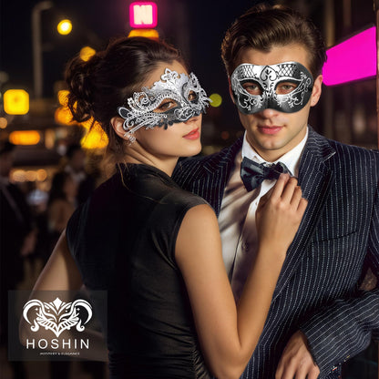Masquerade Masks - Elegant Mardi Gras Party Masks - Premium Decorative Masks for Women and Men