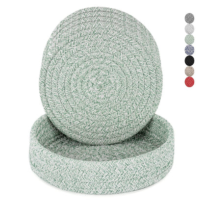Heat-Resistant Trivet Set for Hot Pots &amp; Pans with Storage Basket