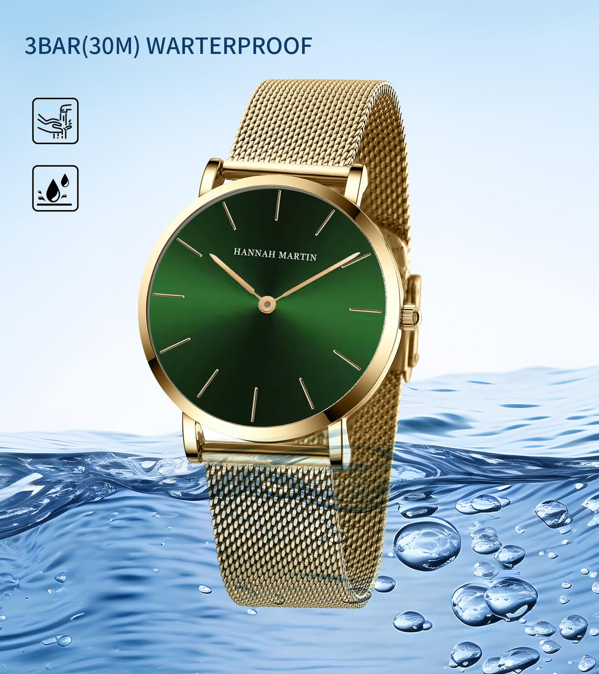 HANNAH MARTIN Watches for Women Analog Women&