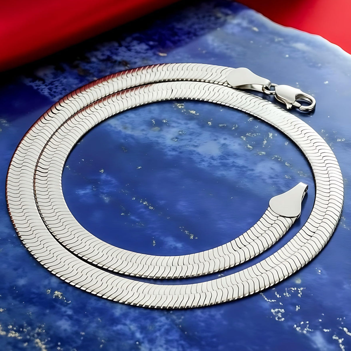 Premium Gold-Plated Stainless Steel Herringbone Chain Necklace – Waterproof, Tarnish Resistant &amp; Designed by UNCLE LOL