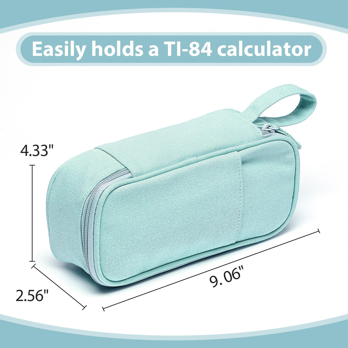 Large Pencil Case 1800ml - Heavy Duty Canvas School Supplies Organizer for Kids Students
