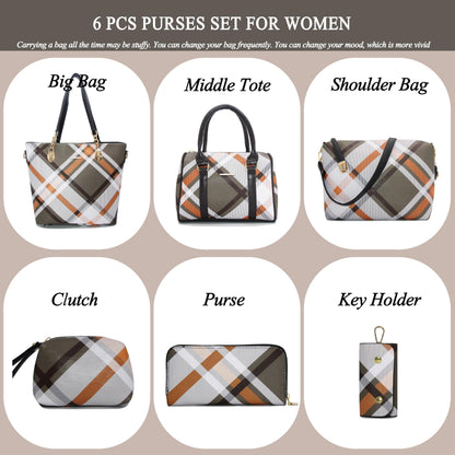 2E-youth Designer Purses and Handbags for Women Satchel Shoulder Bag Tote Top Handle Bag