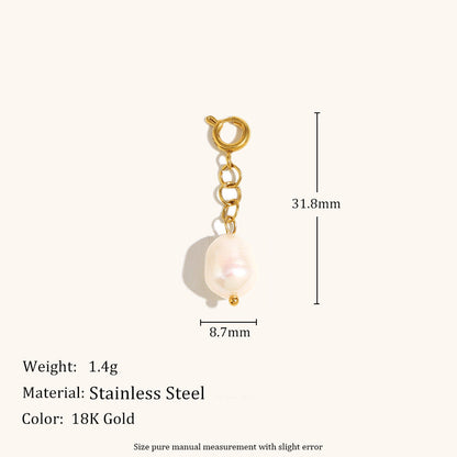 European And American Cross-border Spring-ring Pendant Stainless Steel Plated