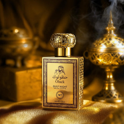 Oluck Gulf Night Perfume M7 Cologne for Women &amp; Men, Lemon Pineapple Nutmeg Cedarwood Vanilla Notes, Middle Eastern Fragrance