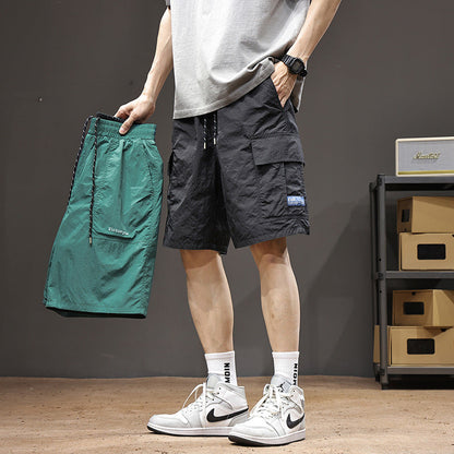 Mens Fashionable Sports Ice-Silk Utility Shorts