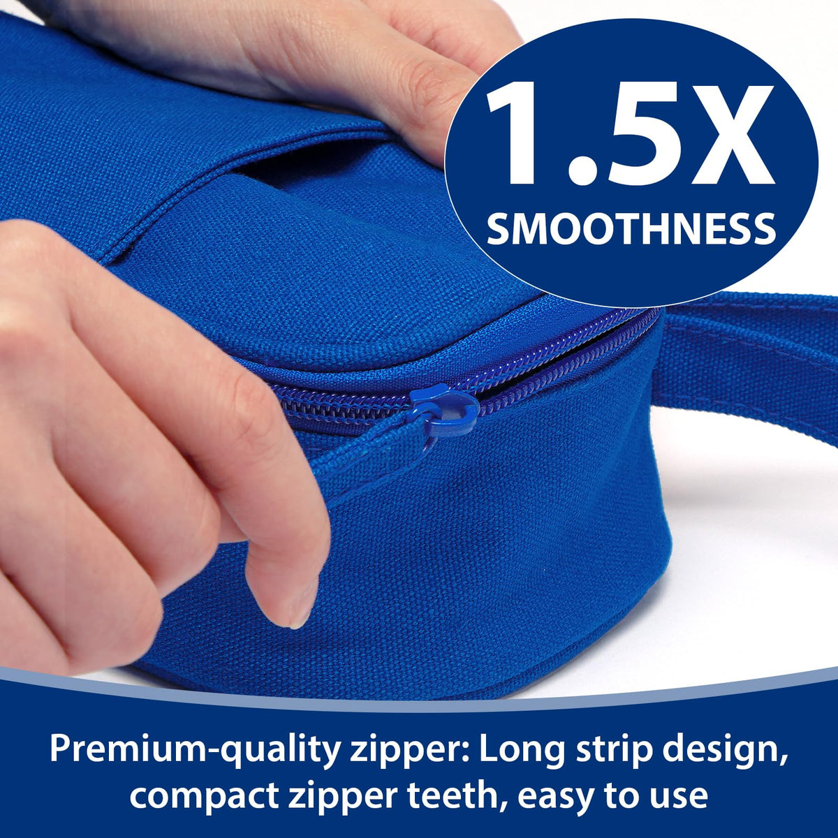 Large Pencil Case 1800ml - Heavy Duty Canvas School Supplies Organizer for Kids Students