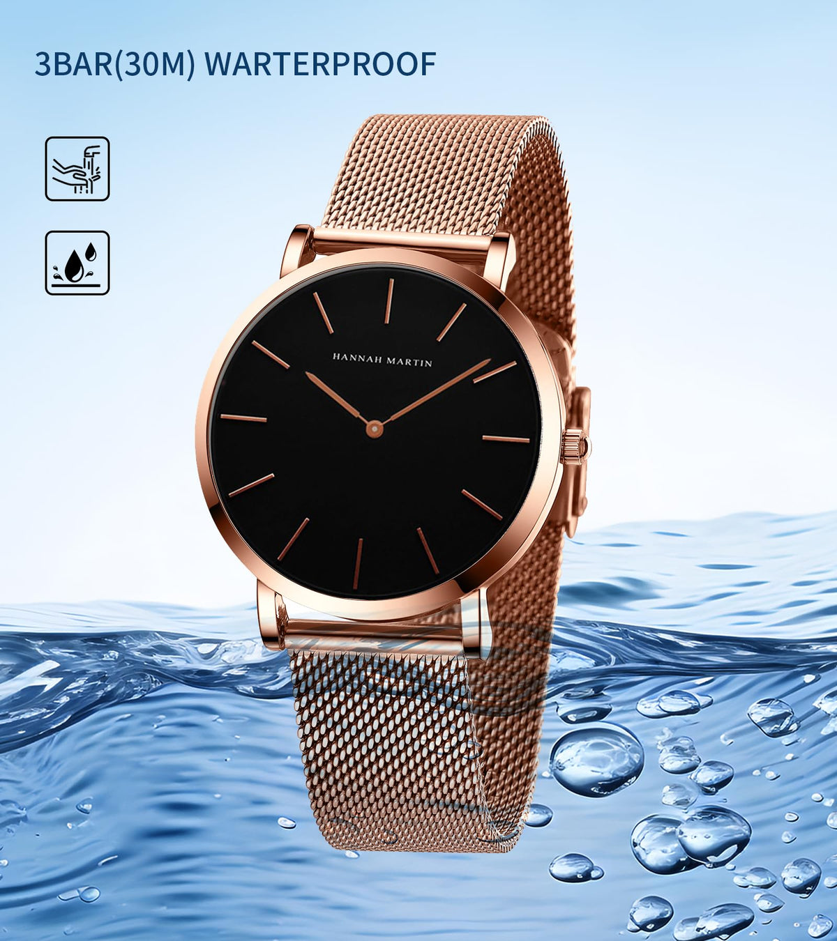 HANNAH MARTIN Watches for Women Analog Women&