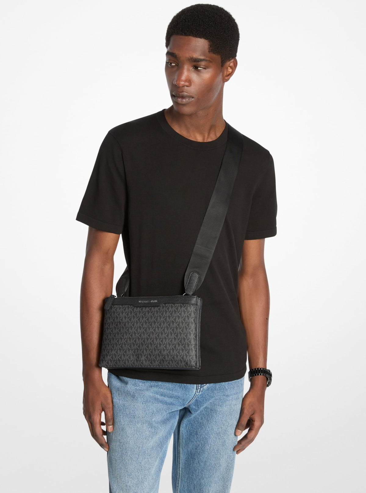 Michael Kors Hudson Accordion Crossbody Bag