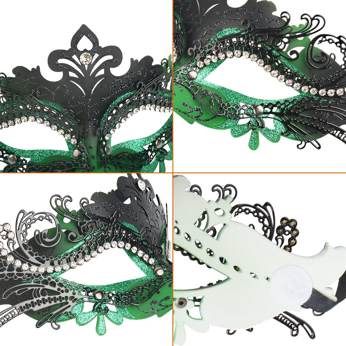 Masquerade Masks - Elegant Mardi Gras Party Masks - Premium Decorative Masks for Women and Men
