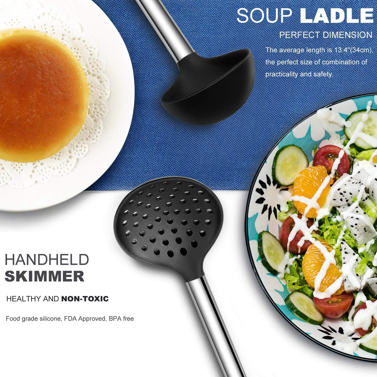Kitchen Utensil Set-Silicone Cooking Utensils-33 Kitchen Gadgets &amp; Spoons for Nonstick Cookware-Silicone and Stainless Steel Spatula Set-Best Kitchen Tools, Useful Pots
