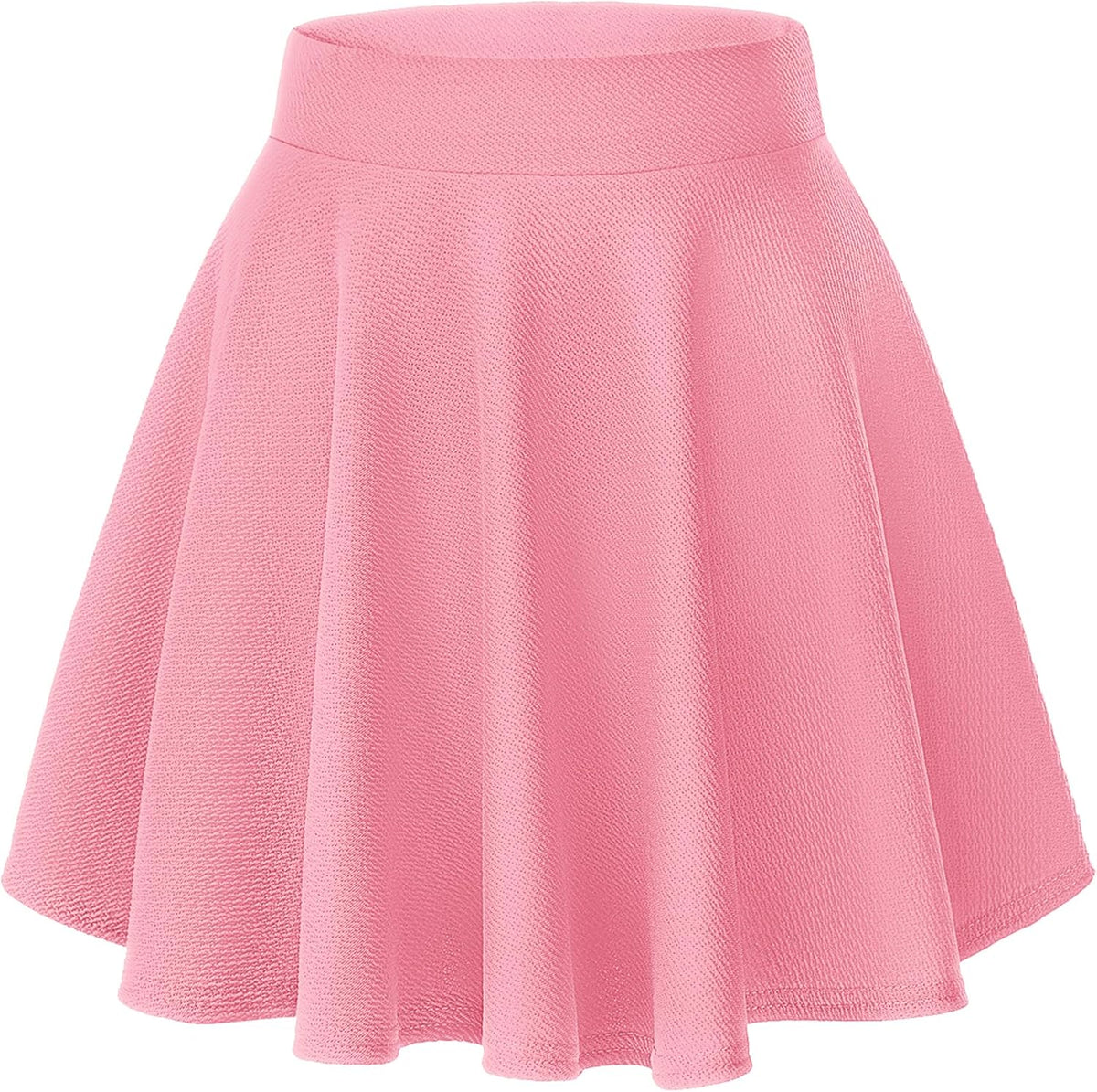 Women Flared Mini Skater Skirt - Stretchy A-Line Circle Skirt