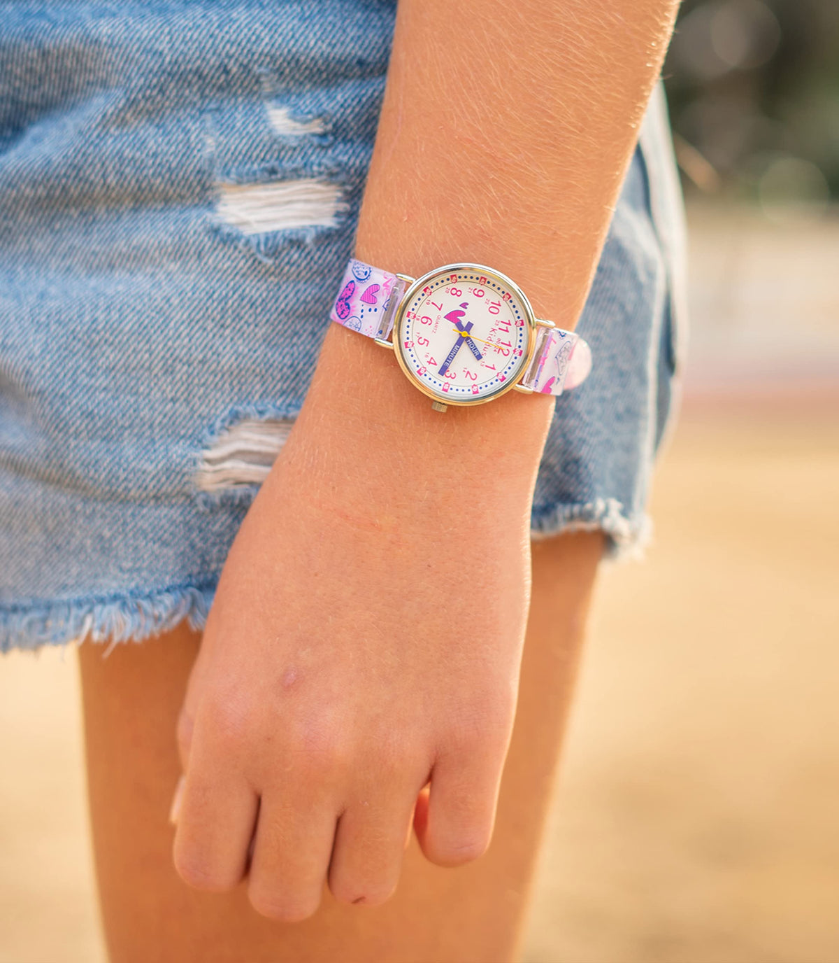 Kids Time Teacher Watch - Educational Analog Watch with Japanese Quartz Movement Ages 5-12