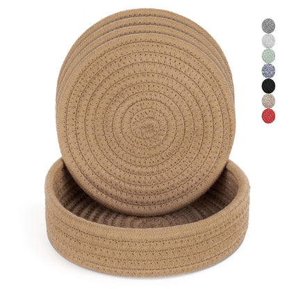 Heat-Resistant Trivet Set for Hot Pots &amp; Pans with Storage Basket