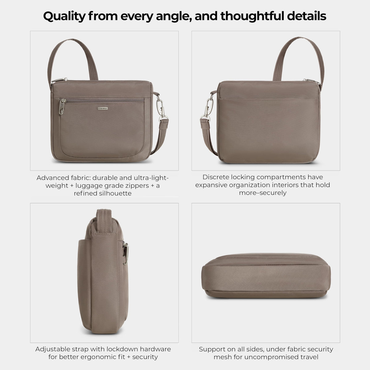 Travelon Anti-Theft Classic Small East/West Crossbody