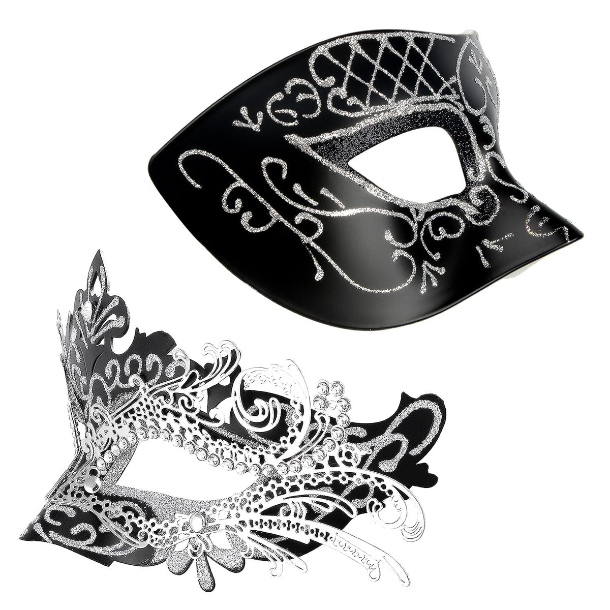 Masquerade Masks - Elegant Mardi Gras Party Masks - Premium Decorative Masks for Women and Men
