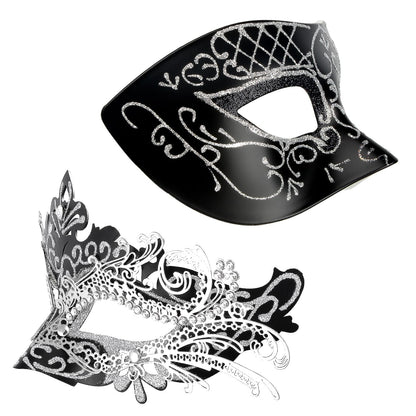Masquerade Masks - Elegant Mardi Gras Party Masks - Premium Decorative Masks for Women and Men