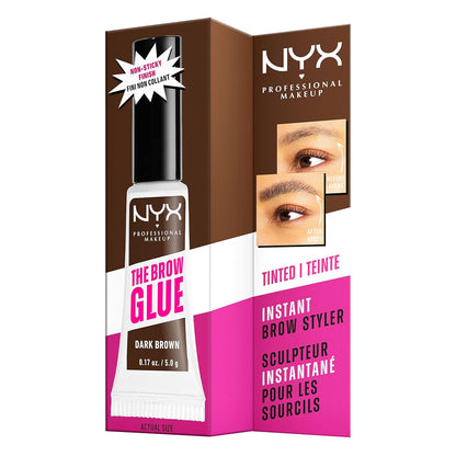 NYX PROFESSIONAL MAKEUP The Brow Glue, Extreme Hold Eyebrow Gel - Clear