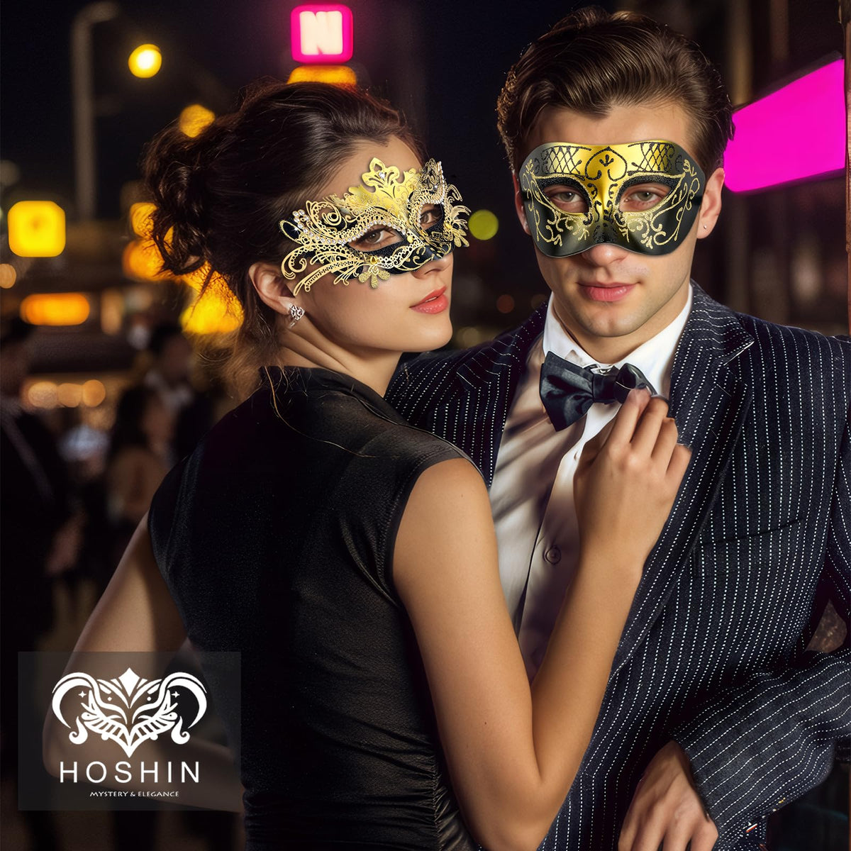 Masquerade Masks - Elegant Mardi Gras Party Masks - Premium Decorative Masks for Women and Men