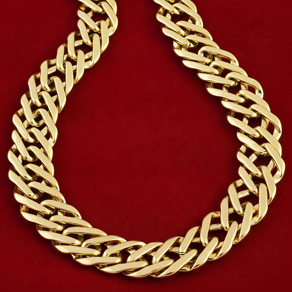 UNCLE LOL Premium Silver Cuban Link Chain Necklace – Tarnish-Resistant Stainless Steel