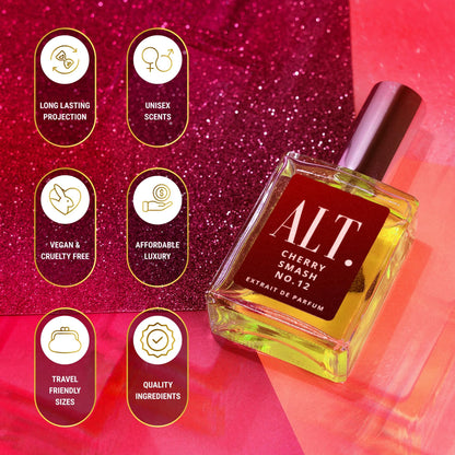 ALT. FRAGRANCES Cherry Smash No. 12, Inspired by Lost Chery Perfume for Women &amp; Men, Unisex Perfume, Extrait de Parfum, Long Lasting Scent, 60ml