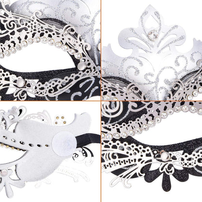 Masquerade Masks - Elegant Mardi Gras Party Masks - Premium Decorative Masks for Women and Men