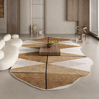 Retro Wabi-Sabi Style Soft Blanket Thickened Soundproof Carpet Easy-to-Care-For Rug