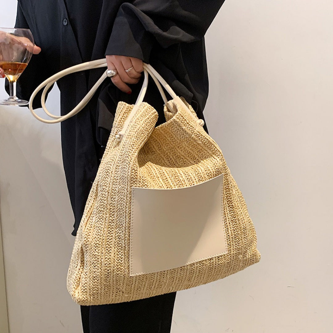 Hobo straw bag, women&