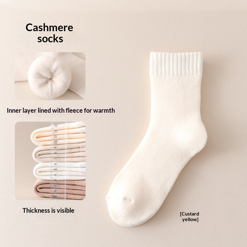 Fleece-lined Thick Sleep Maternity Socks Wool Socks