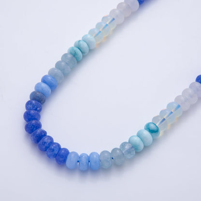 8.3mm Green, Pink, Brown Dyed Colorful Agate Rondelle Bead Strands Findings | WA-3611, WA-3618 ~ WA-3621, WA-3786 ~ WA-3789