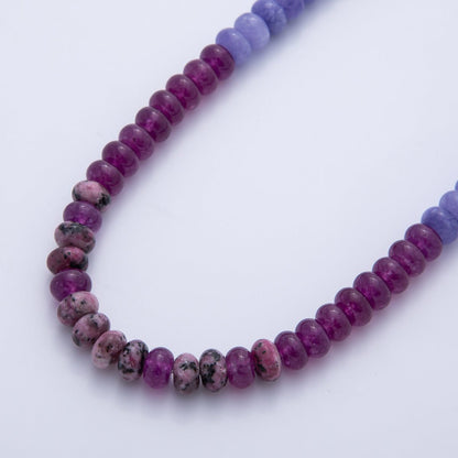 8.3mm Green, Pink, Brown Dyed Colorful Agate Rondelle Bead Strands Findings | WA-3611, WA-3618 ~ WA-3621, WA-3786 ~ WA-3789