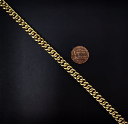 8.3mm x 10mm 24K Gold Filled Cuban CURB Chain, Wholesale Bulk Roll Chain Sold By Yard For Jewelry Making | ROLL-028 Clearance Pricing