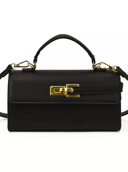 Golden Clasp Crossbody Bag