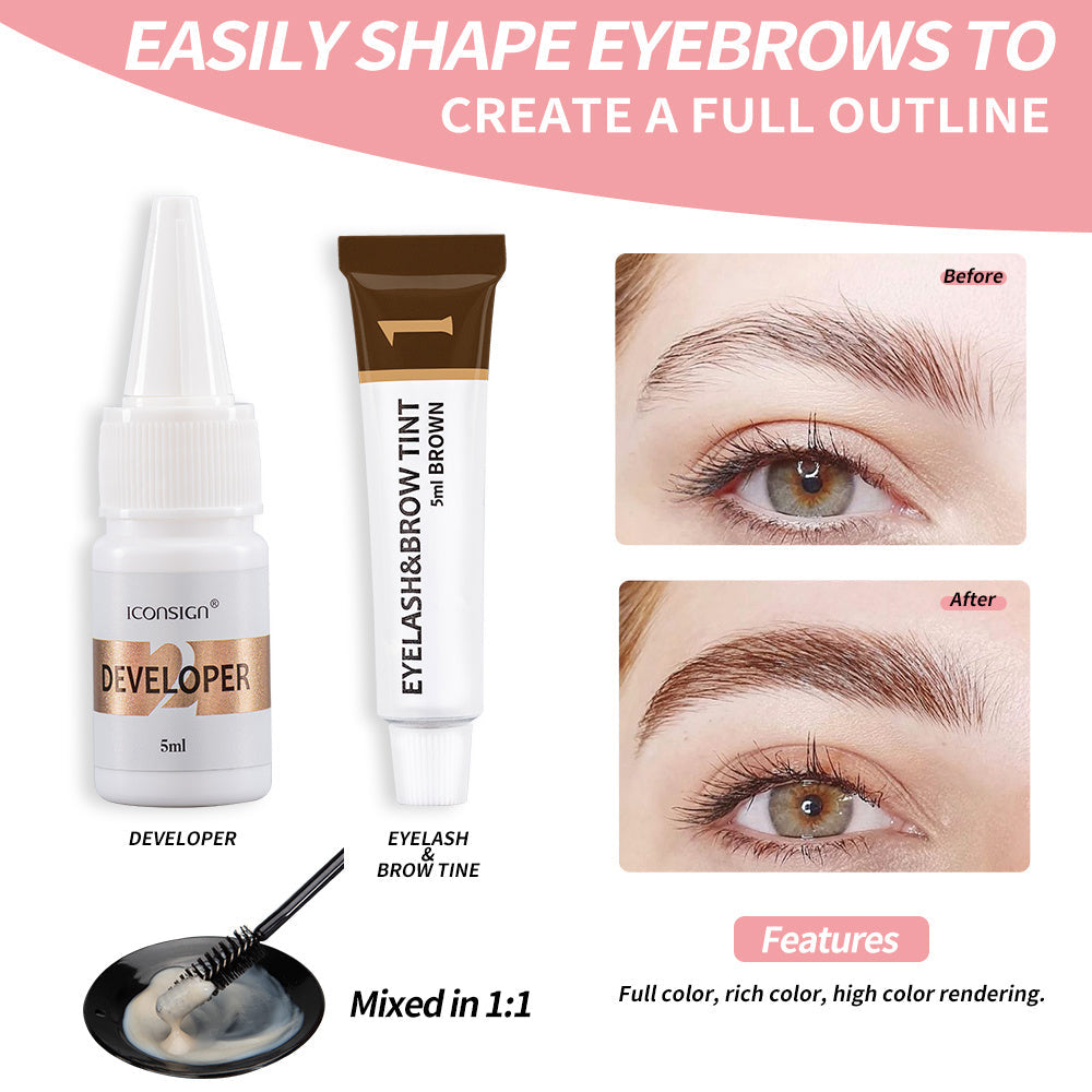 ICONSIGN Lash &amp; Brow Tint Kit - Lash Lift, Perm, and Brow Lamination Set