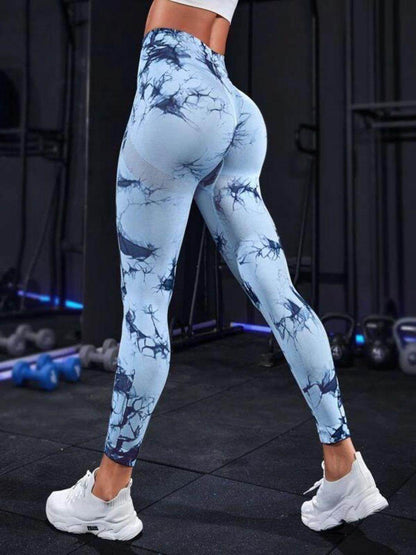 Tie-Dye High Waist Active Leggings for Comfort and Style