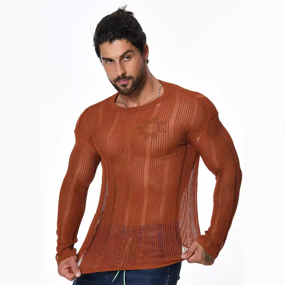 Long Sleeve Loose All-matching Sweater Men&