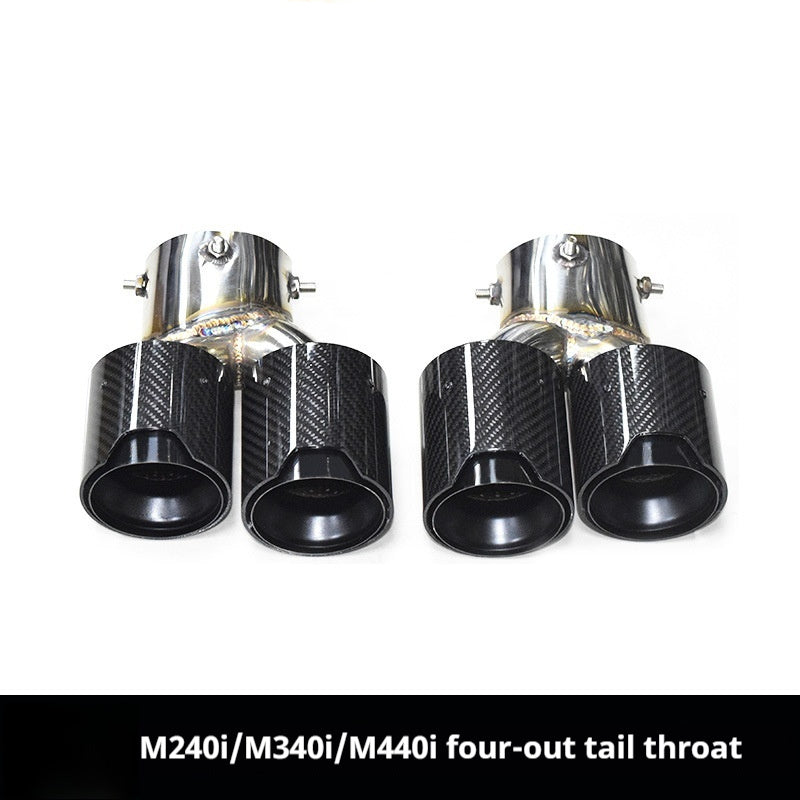 Car Modification Stainless Steel Carbon Fiber Exhaust Pipe