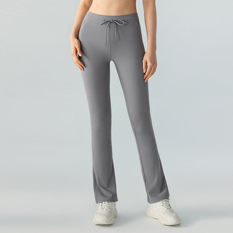 Hip Lifting Yoga Bell-bottom Pants with Pockets