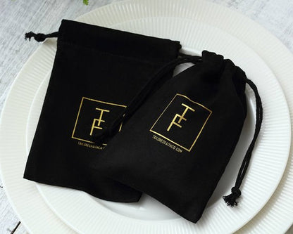 Flannel Drawstring Jewelry &amp; Earphone Storage Bag
