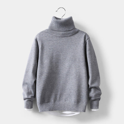 Autumn and winter high collar children&