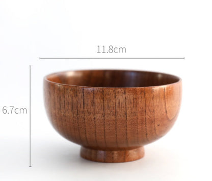 Wooden round wooden bowl
