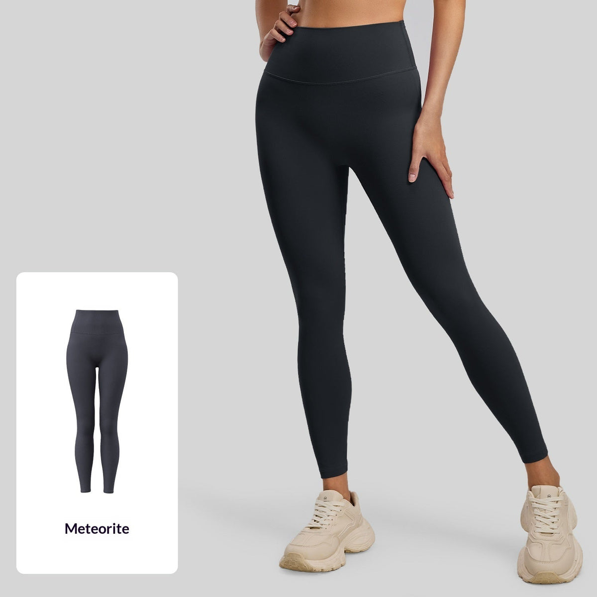 New Double-sided Bare-feel Yoga Pantsno Awkwardness