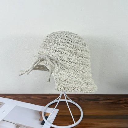 Crochet Bucket Hat with Drawstring