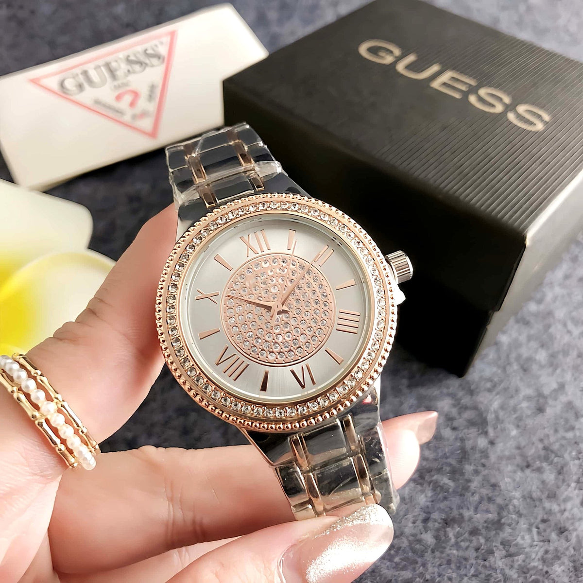 Sleek, Sophisticated Watch With A Large Dial A Niche Art Piece For Women