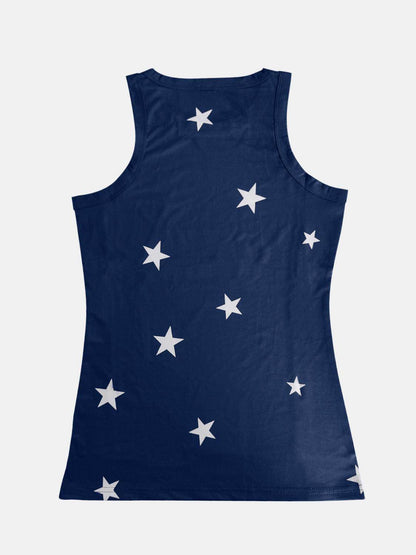 Full Size Star Round Neck Tank for Women in Multiple Sizes