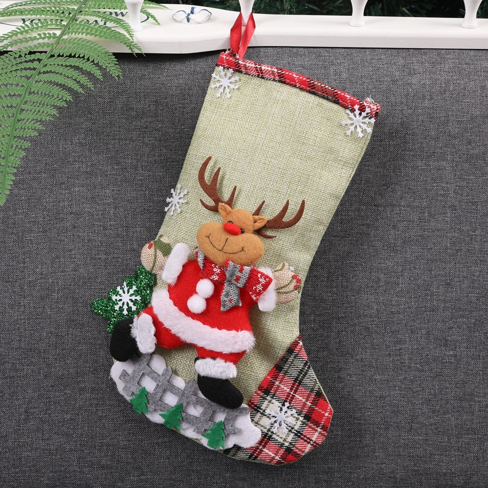 Santa Claus Socks Christmas Tree Pendant
