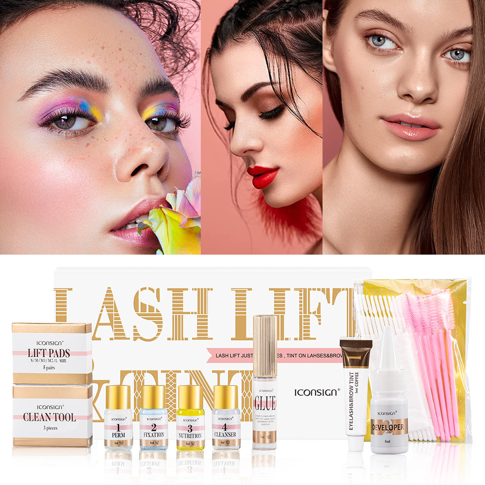 ICONSIGN Lash &amp; Brow Tint Kit - Lash Lift, Perm, and Brow Lamination Set