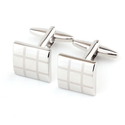 Square Plaid French Shirt Men&