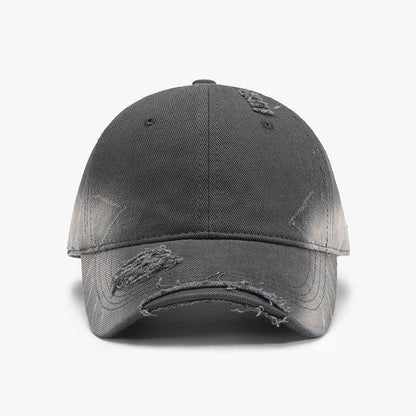 Distressed Adjustable Cotton Hat for Casual Stylish Wear