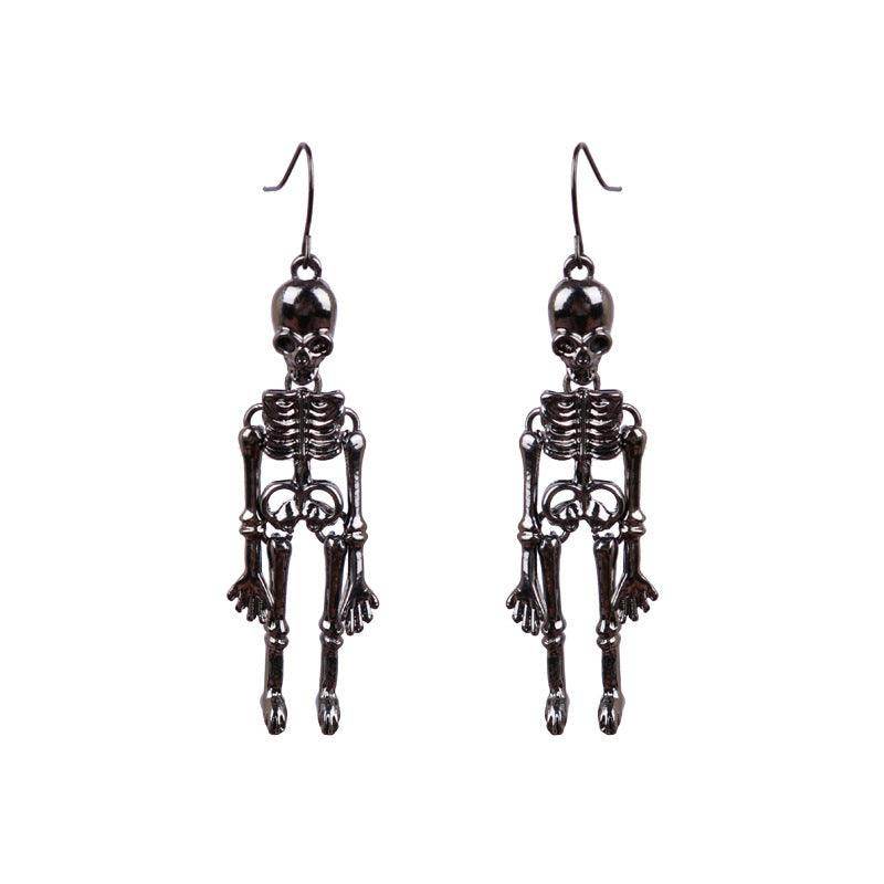 Skeleton Alloy Earrings for Stylish and Unique Looks