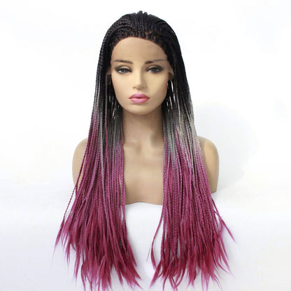 Europe Lady Double Braided Wig Black Fro